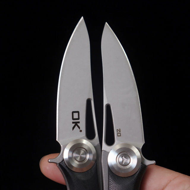 OK-E2 Mini G10 Handle D2 Blade Bearing Folding Knife Outdoor Camping Hunting Pocket Tactical Self Defense EDC Tool Knife