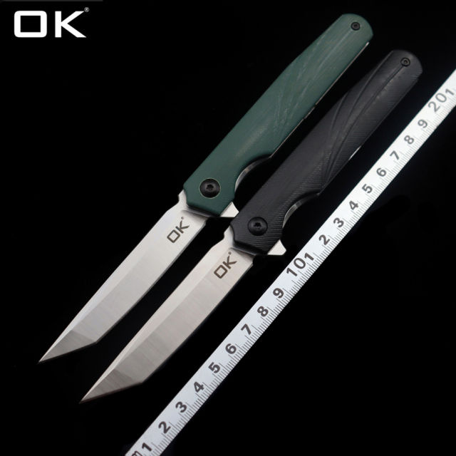 OK E3 Bearing D2 Blade Folding Knife Outdoor Camping Hunting Pocket Tactical Self Defense EDC Tool Knife