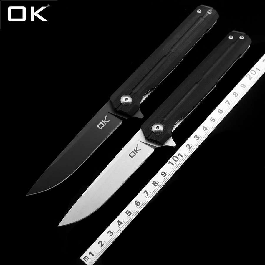 OK H3 Bearing D2 Blade Folding Knife Outdoor Camping Hunting Pocket