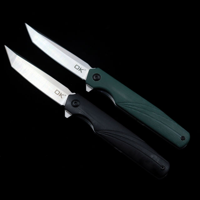 OK E3 Bearing D2 Blade Folding Knife Outdoor Camping Hunting Pocket Tactical Self Defense EDC Tool Knife