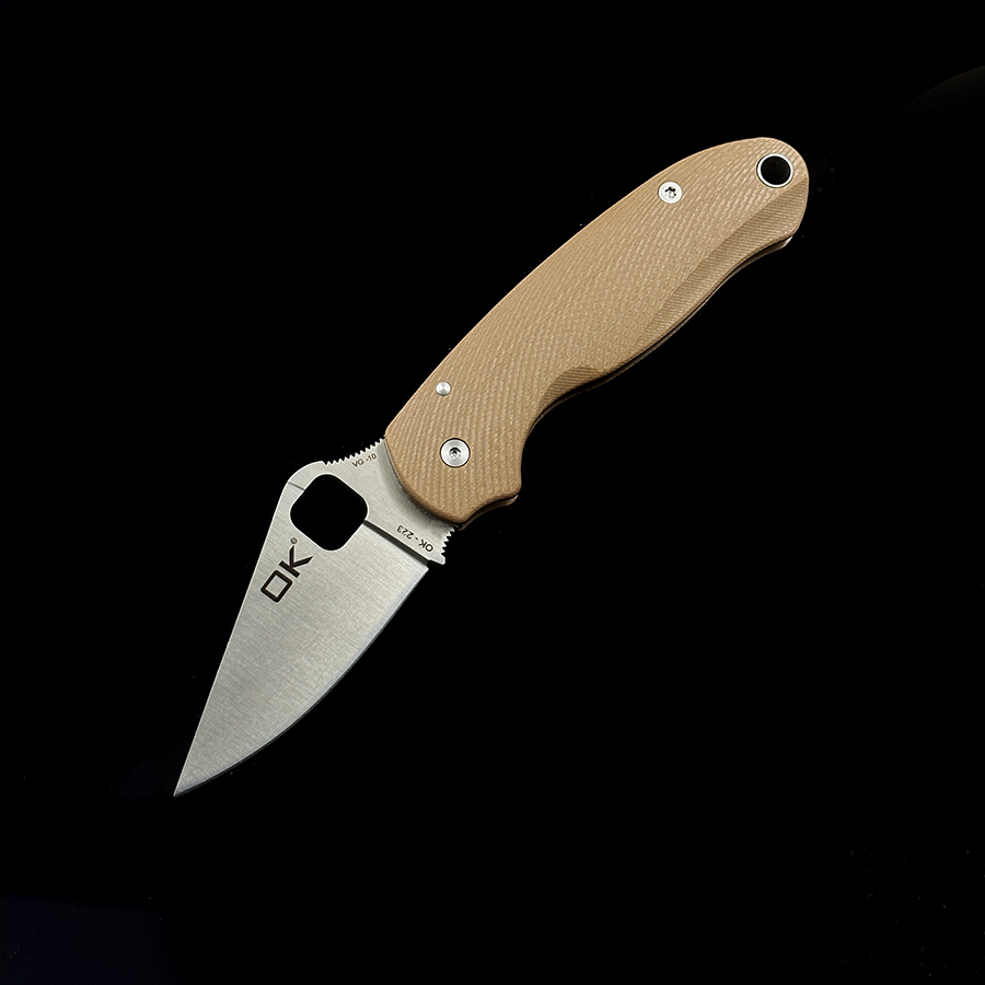 OK-223 Bearing G10 Handle VG-10 Folding Knife
