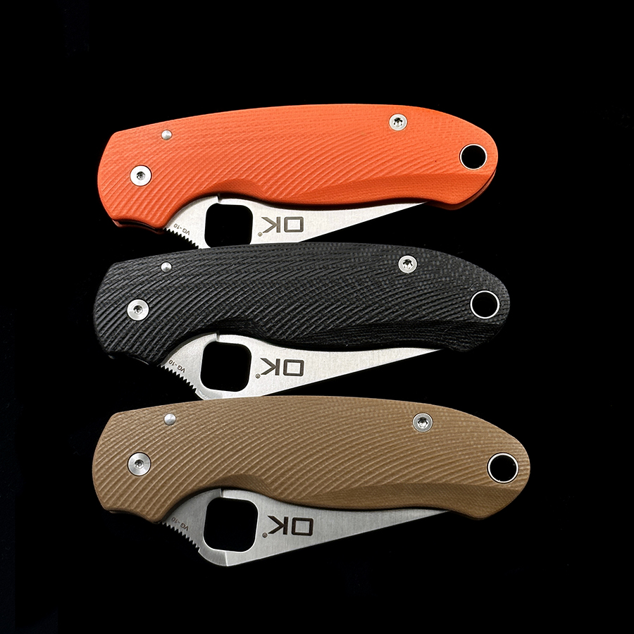 OK-223 Bearing G10 Handle VG-10 Folding Knife