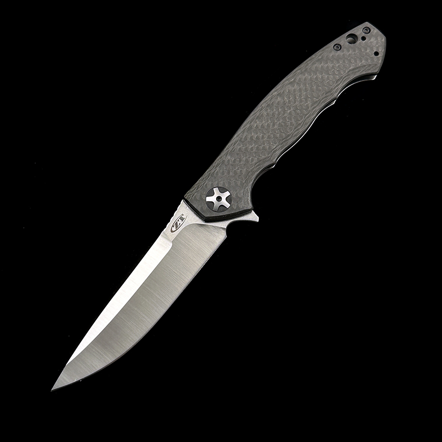 Zero Tolerance 0452CF Dmitry Sinkevich Flipper 4.1" S35VN Satin Blade, Carbon Fiber and Titanium Handles
