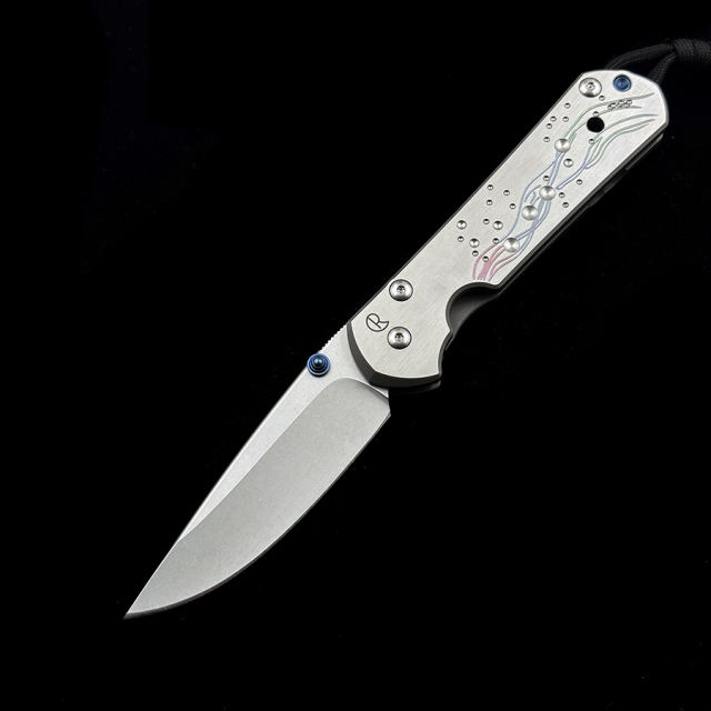 Chris Reeve 21TH/25TH Anniversary Titanium Handle Folding Knife