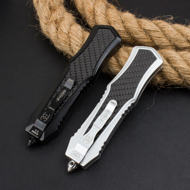 Microtech carbon fiber handle OTF knife