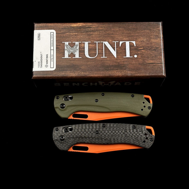 Benchmade 15535 Hunt Taggedout AXIS  CPM-154 Blade Folding Knife