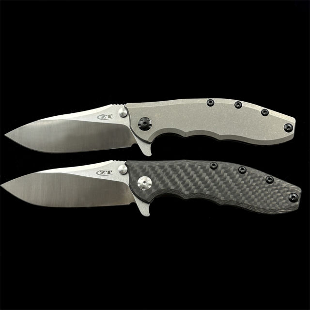 Zero Tolerance Hinder 0562CF 0562TI Flipper 3.5 "CPM-20CV Folding Knife