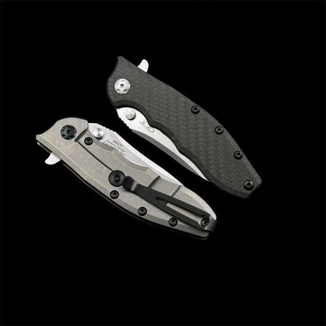 Zero Tolerance Hinder 0562CF 0562TI Flipper 3.5 "CPM-20CV Folding Knife