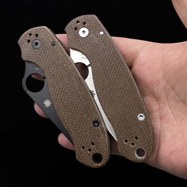 C223 Para 3 Micarta bearing folding knife