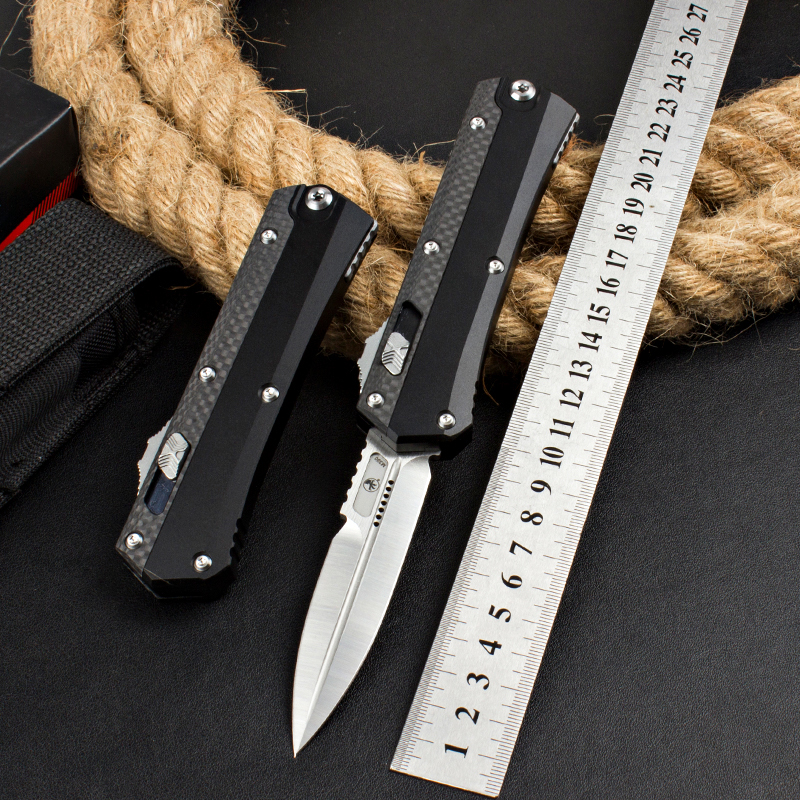 2023 Microtech carbon fiber GLYKON Automatic knife