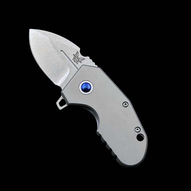 Benchmade 756  Mini Pocket Rocket TC4 Handle M390 Blade Folding Knife