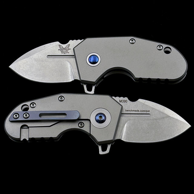 Benchmade 756  Mini Pocket Rocket TC4 Handle M390 Blade Folding Knife