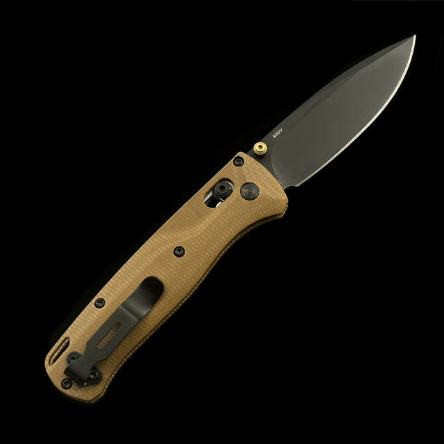 BENCHMADE BM 535 Micarta Handle  BUGOUT AXIS Folding Knife