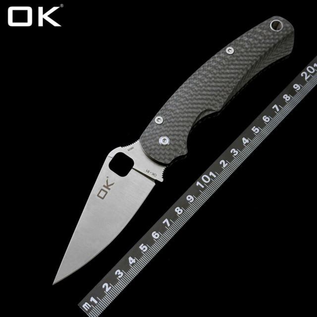 Limited Edition OK-81 M390 Blade  Carbon Fiber Handle Outdoor Camping Hunting Tactical Folding knife