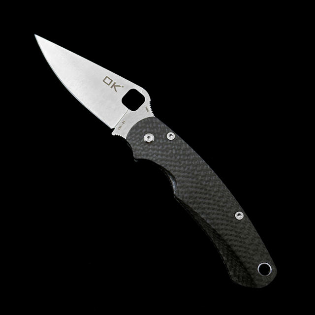 Limited Edition OK-81 M390 Blade  Carbon Fiber Handle Outdoor Camping Hunting Tactical Folding knife
