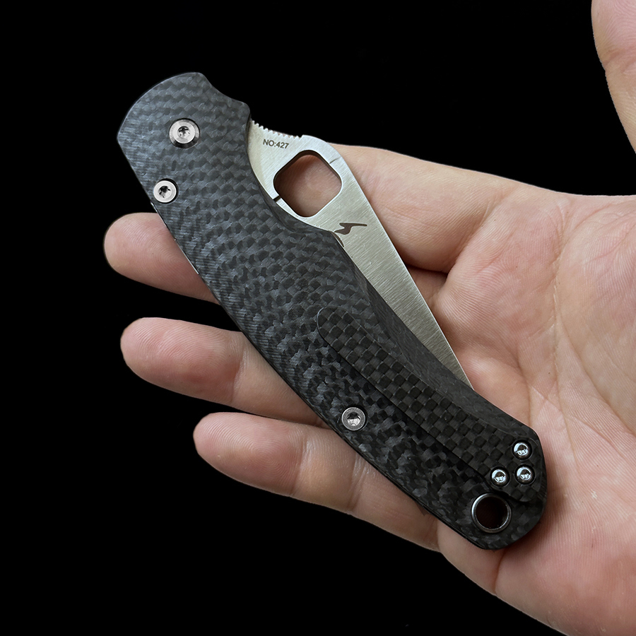 Limited Edition OK-81 M390 Blade  Carbon Fiber Handle Outdoor Camping Hunting Tactical Folding knife