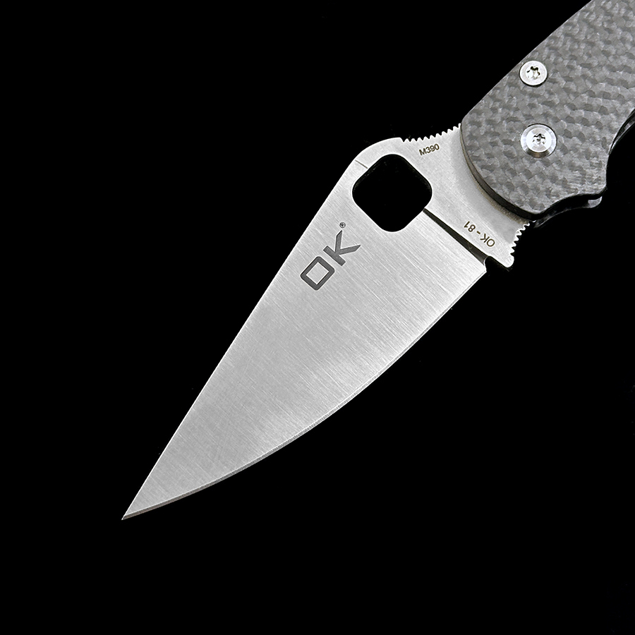 Limited Edition OK-81 M390 Blade  Carbon Fiber Handle Outdoor Camping Hunting Tactical Folding knife