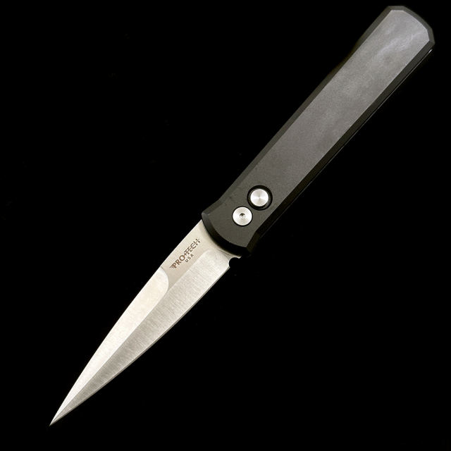 Pro-Tech 920 Godfather Operator AUTO Folding Knife 4" 154CM Black Aluminum Handles