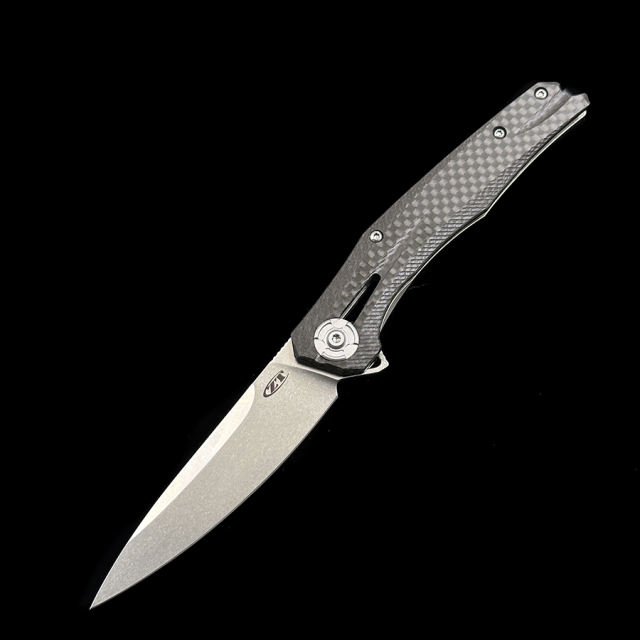 Zero Tolerance 0707 Flipper Knife 3.5" CPM-20CV Drop Point Blade Carbon Fiber and Titanium Handles