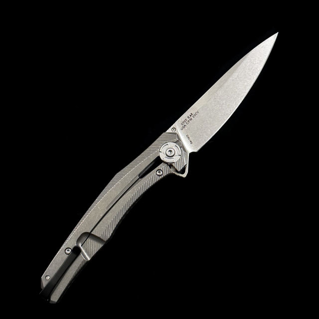 Zero Tolerance 0707 Flipper Knife 3.5" CPM-20CV Drop Point Blade Carbon Fiber and Titanium Handles