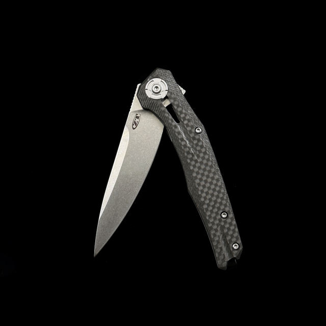 Zero Tolerance 0707 Flipper Knife 3.5" CPM-20CV Drop Point Blade Carbon Fiber and Titanium Handles