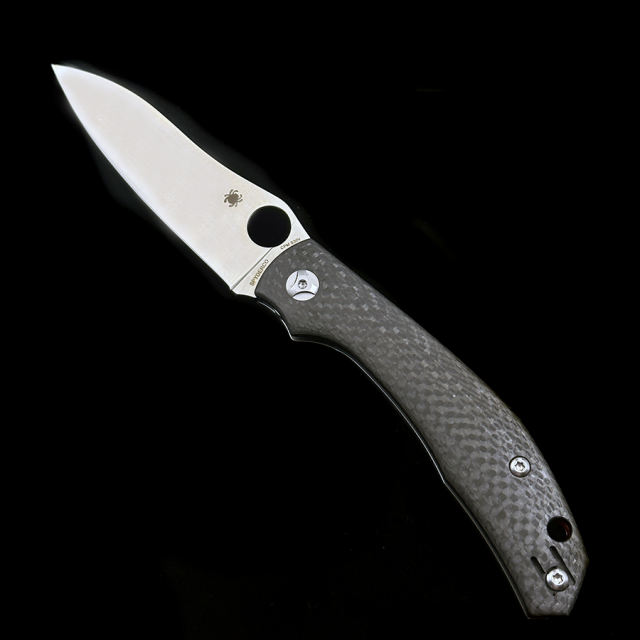 C241CFP Alistair Phillips Kapara Folding Knife 3.6" S30V Satin Plain Blade, Carbon Fiber Handles