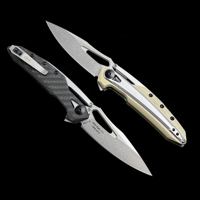 Zero Tolerance 0990 Flipper Knife 3.25" CPM-20CV Blade, Carbon Fiber Handles