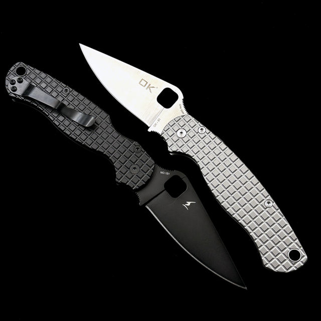 OK-81 CPM S30V Blade Titanium Alloy Handle  Folding knife