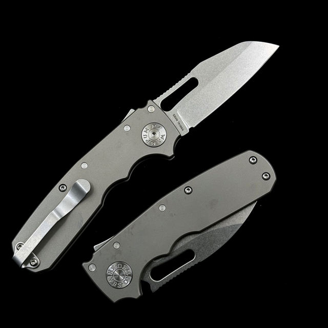 Shark Cub Deep Carry Ceramic Bearing Titanium Handle Mark S35VN Pocket Folding Tactical Camping Hunting EDC Tool Knife