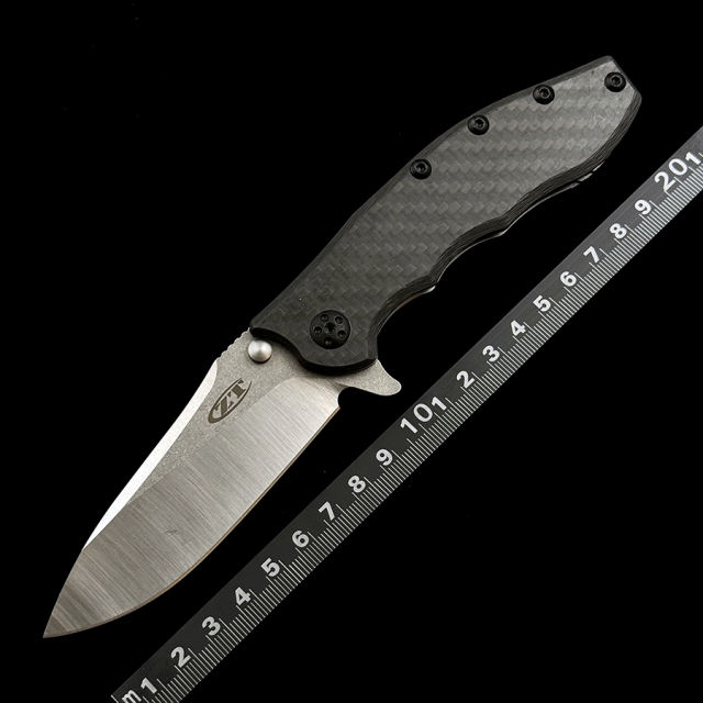 Zero Tolerance Hinder 0562CF Flipper 3.5 &quot;CPM-20CV Folding Knife
