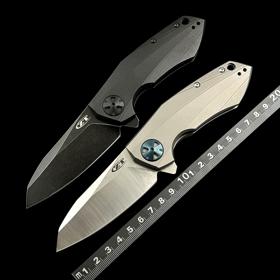 Zero Tolerance ZT0456 Ceramics Bearing Folding Knife Mark 204P Titanium Handle Outdoor Camping Hunting EDC Tool Knife
