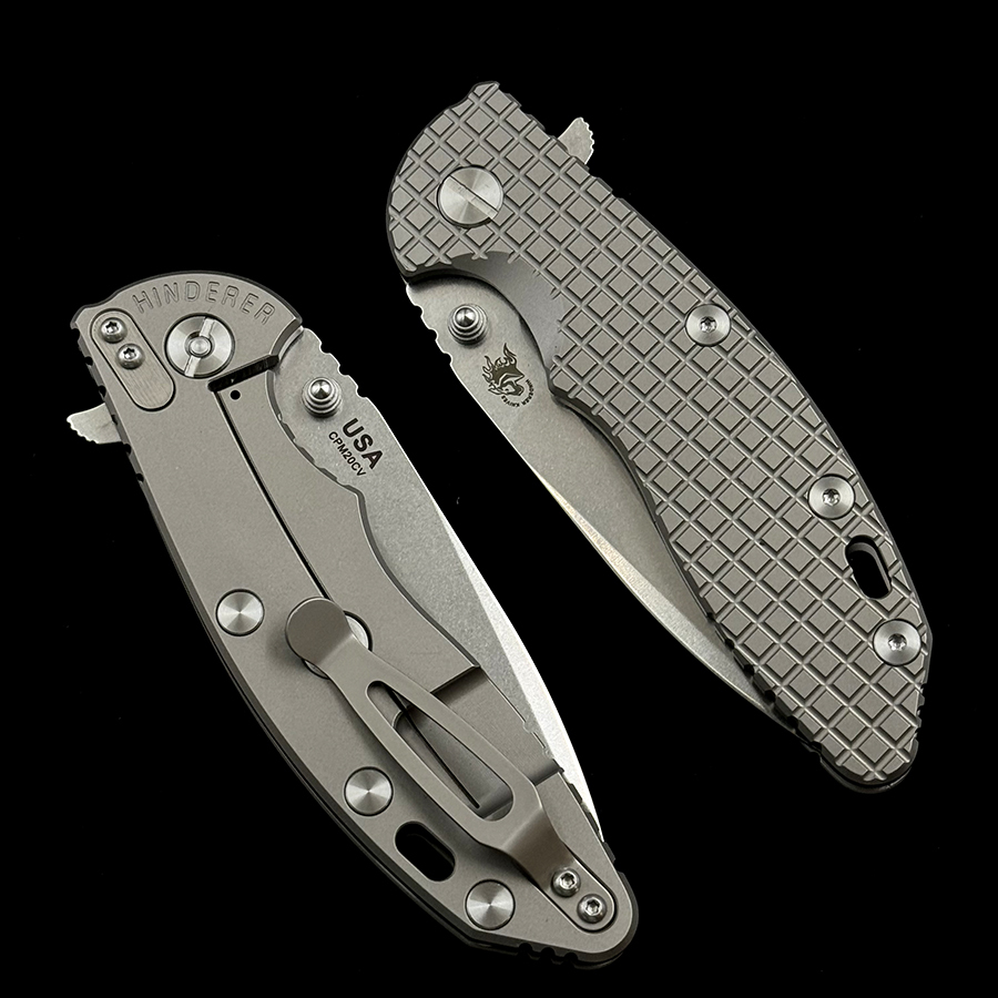 Hinderer XM18 Titanium Handle Mark 20CV  Folding Knife