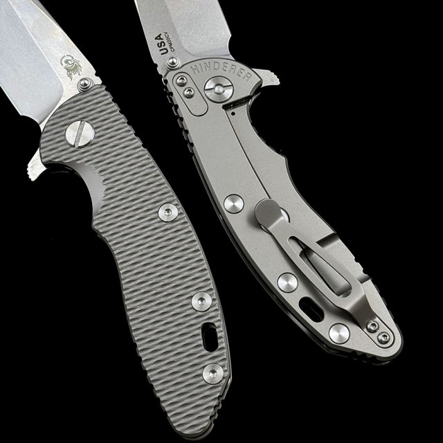Hinderer XM18 Titanium Handle Mark 20CV  Folding Knife