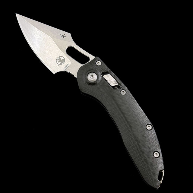 MT Stitch-R Manual True Carbon Fiber/G10 Ball Bearing Mark M390MK Blade AUTO KNIFE