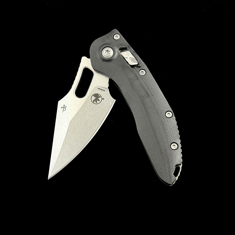 MT Stitch-R Manual True Carbon Fiber/G10 Ball Bearing Mark M390MK Blade AUTO KNIFE