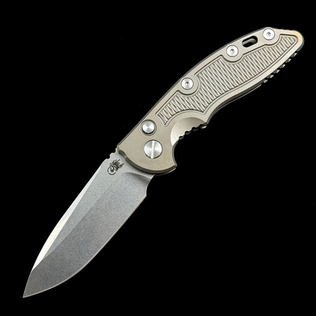 Hinderer XM18 -A Color Box Titanium Handle Mark 20CV Auto Folding Knife