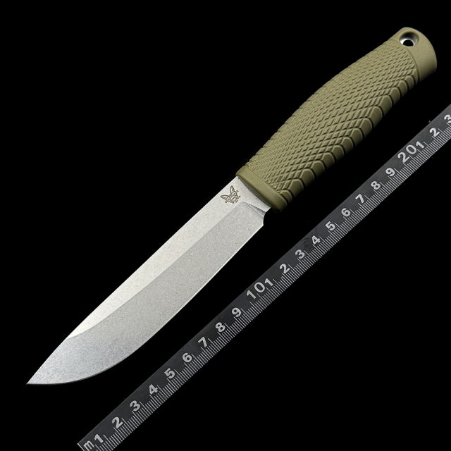 BM 202 Fixed 14C28N Blade Straight Knife Outdoor Business Hunting Pocket EDC Tool Knife