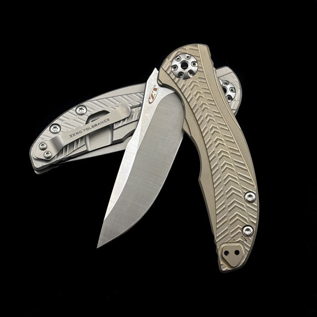 Zero Tolerance ZT 0609 Titanium alloy bearing folding knife outdoor camping hunting pocket EDC tool ZT0609 knife