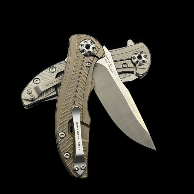 Zero Tolerance ZT 0609 Titanium alloy bearing folding knife outdoor camping hunting pocket EDC tool ZT0609 knife
