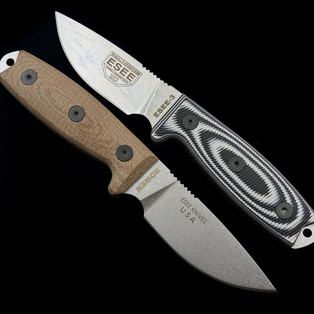 ESEE-3 Rowen Tactical Small Straight Knife