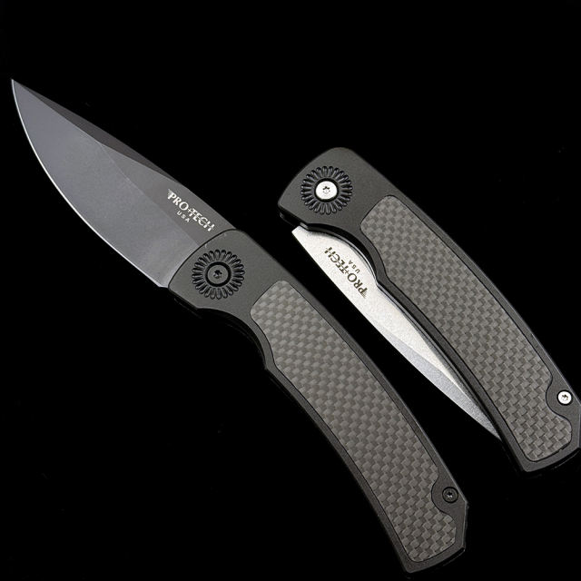 PROTECH BR-2 Automatic Mixer Folding Knife Outdoor Camping Hunting Pocket EDC Tool Knife