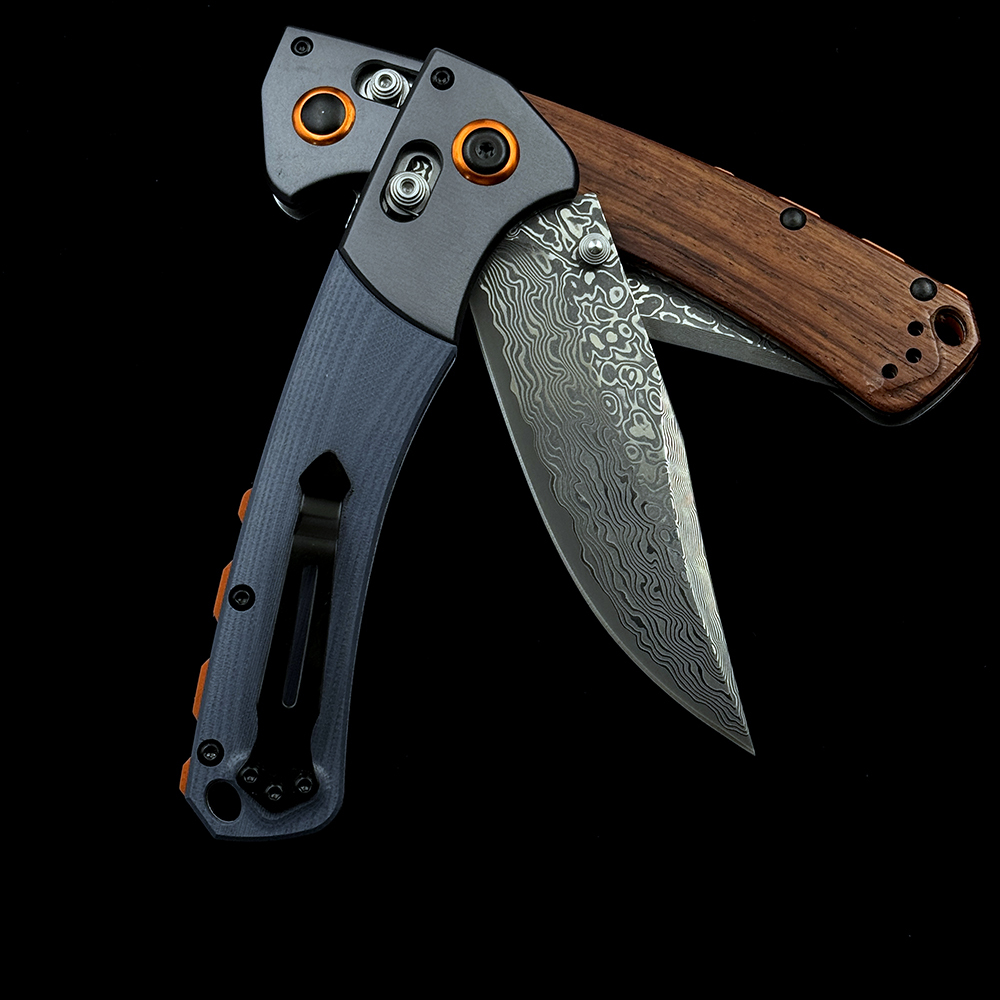 BM 15080-2 Hunt Damascus AXIS Folding Knife