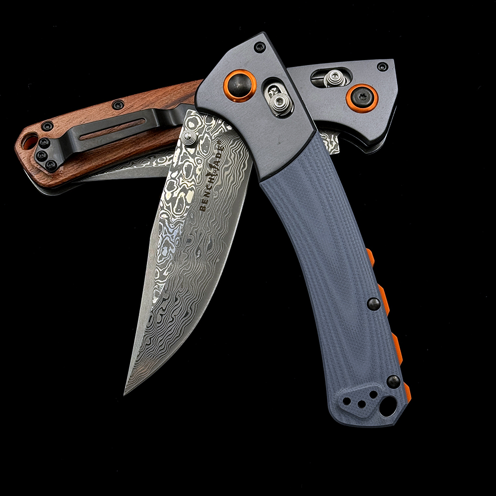 BM 15080-2 Hunt Damascus AXIS Folding Knife