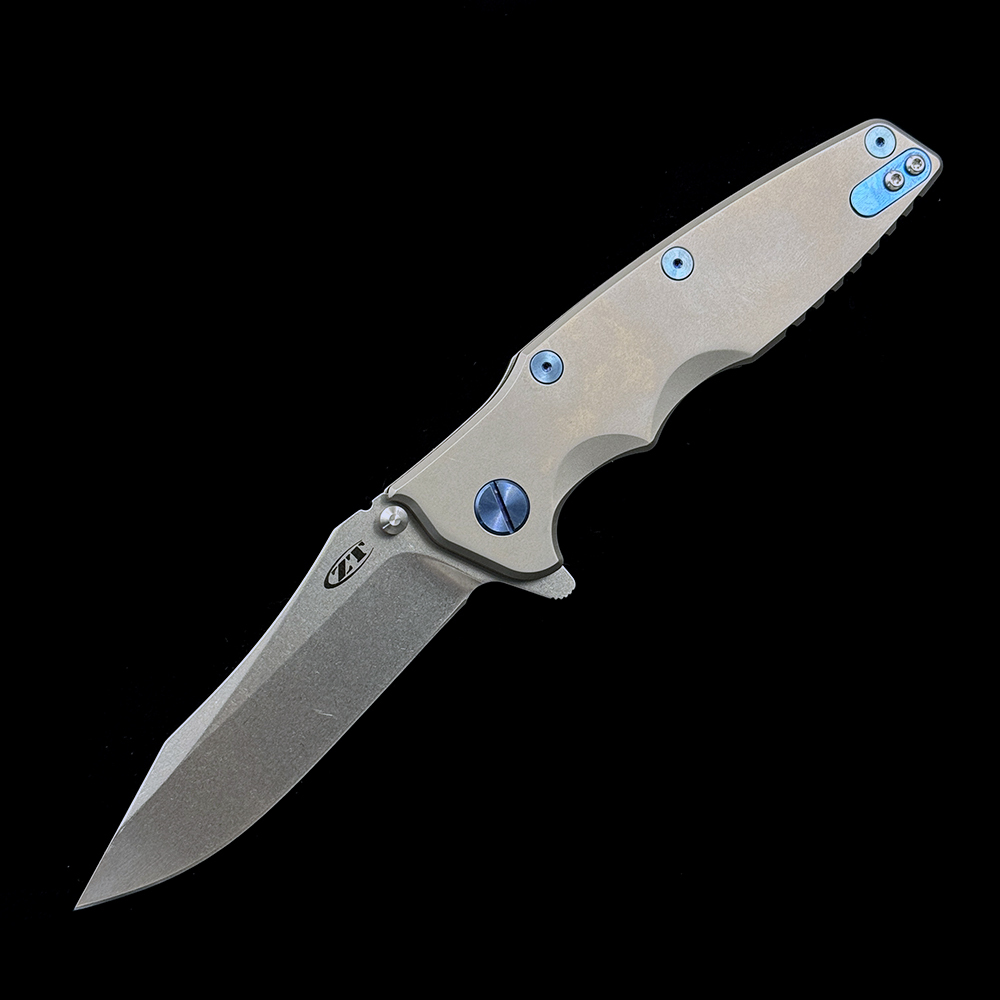 ZT 0392 Ceramic Bearing TC4 Titanium Handle Folding Knife Outdoor Camping Hunting Pocket EDC Tool Knife