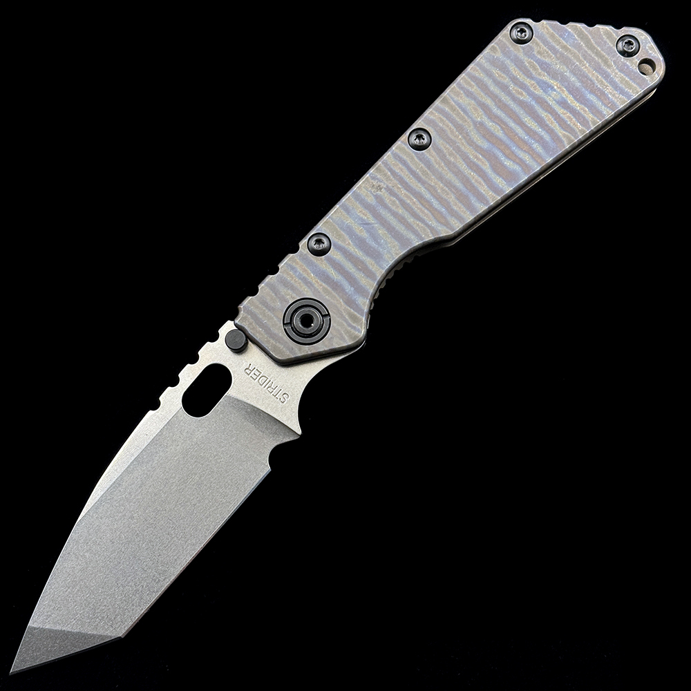 Strider SMF Titanium Folding Knife Outdoor Camping Hunting Pocket EDC Utility Knife