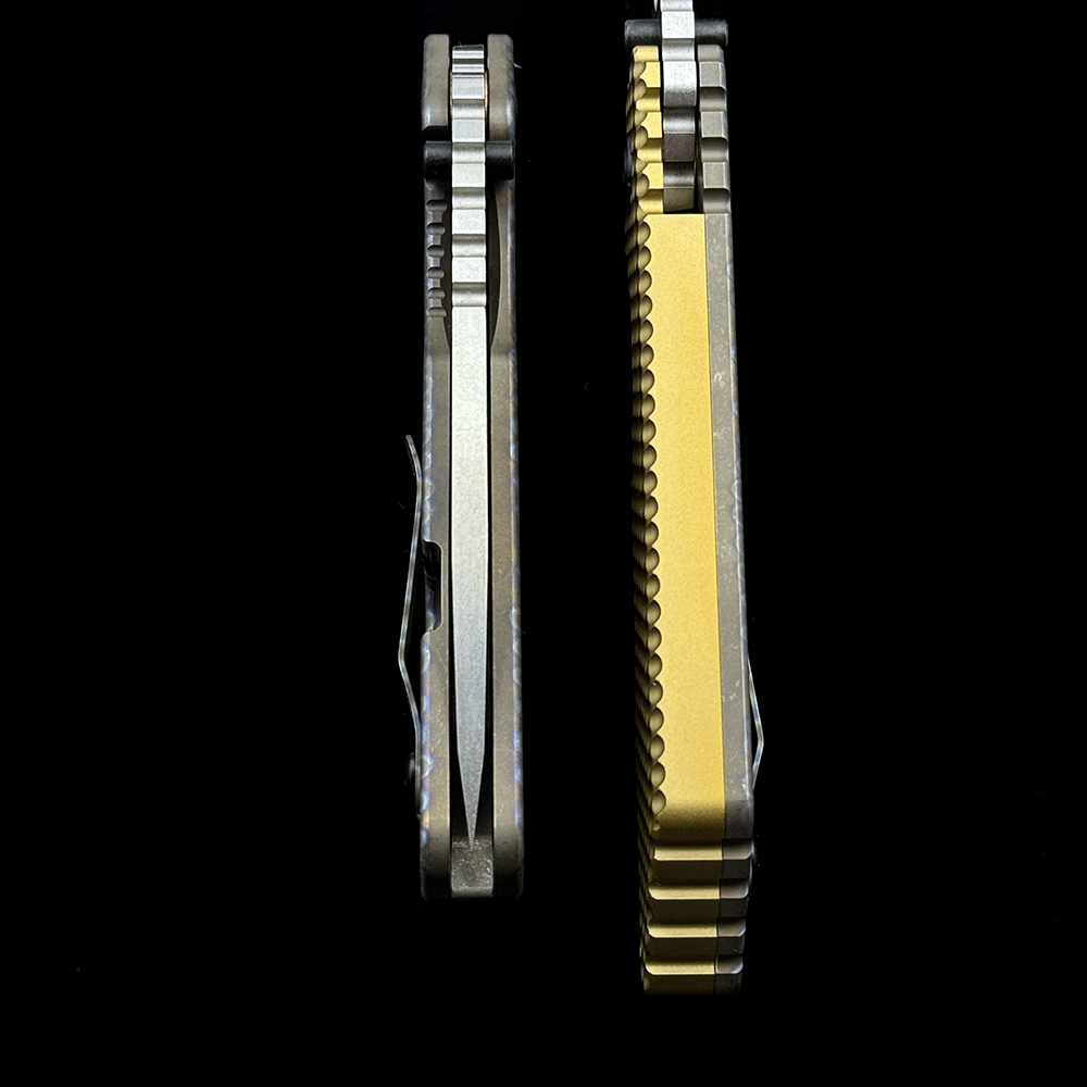 Strider SMF Titanium Folding Knife Outdoor Camping Hunting Pocket EDC Utility Knife