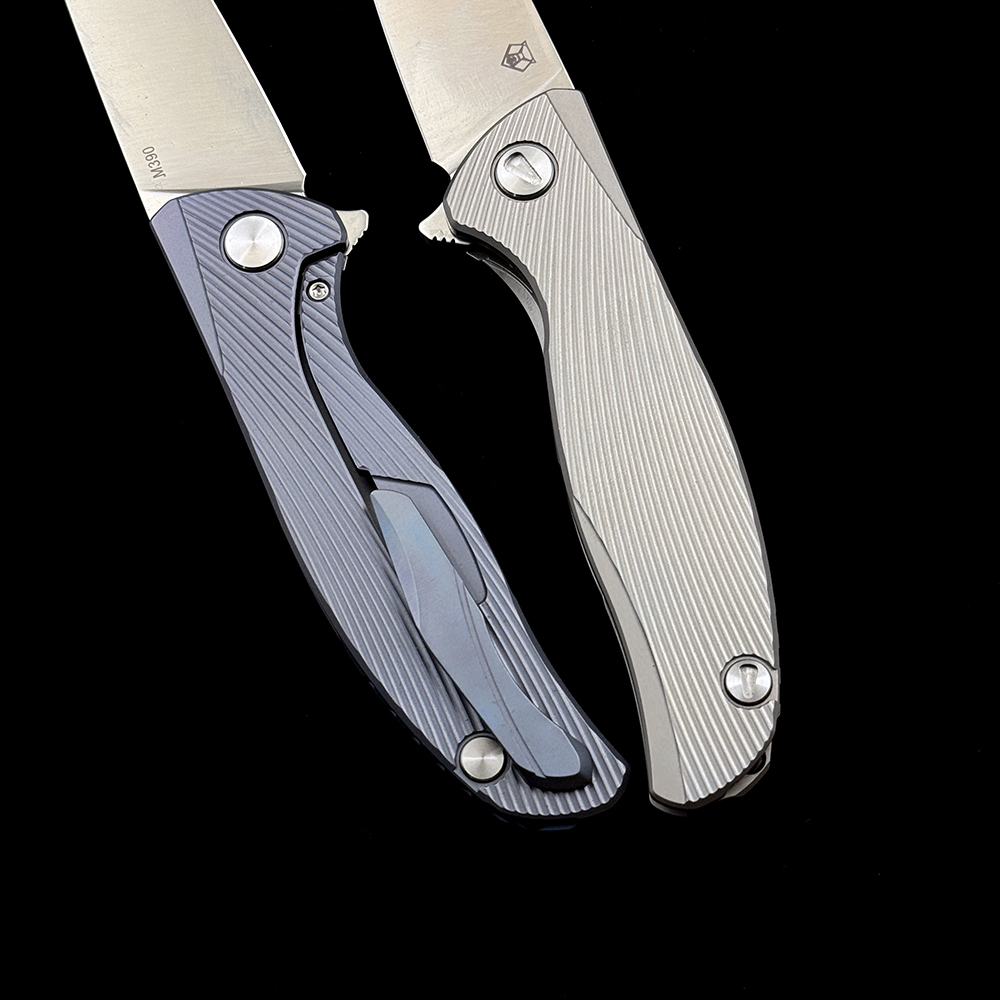 Shirogorov F95 Icebreaker Ball Bearing Titanium Handle m390 Blade  Knife