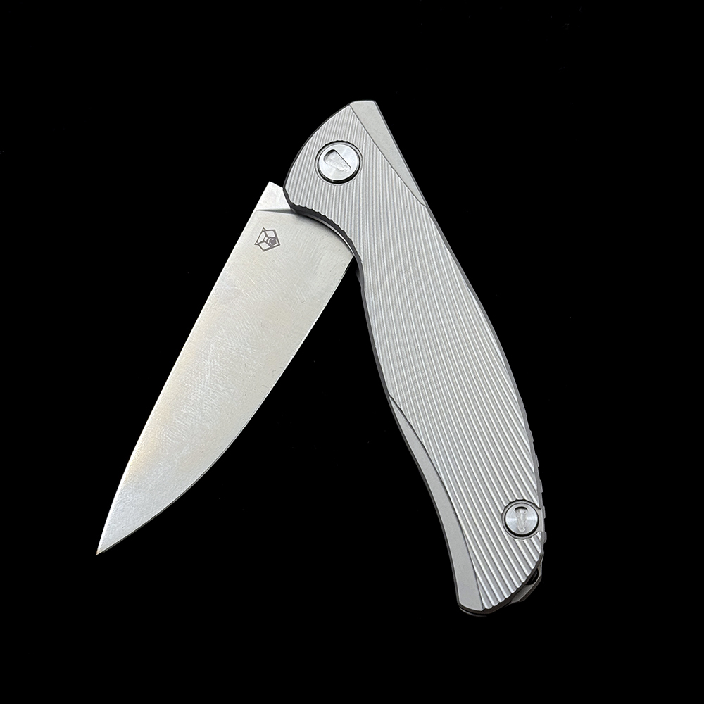 Shirogorov F95 Icebreaker Ball Bearing Titanium Handle m390 Blade  Knife