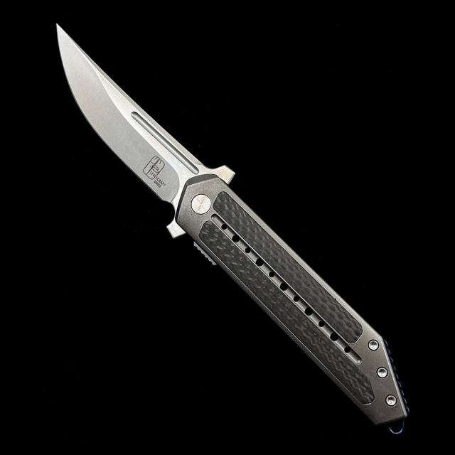 Todd Begg Steelcraft Kwaiken Titanium Carbon Fiber Mark S35vn Ball Bearings  Folding Knife