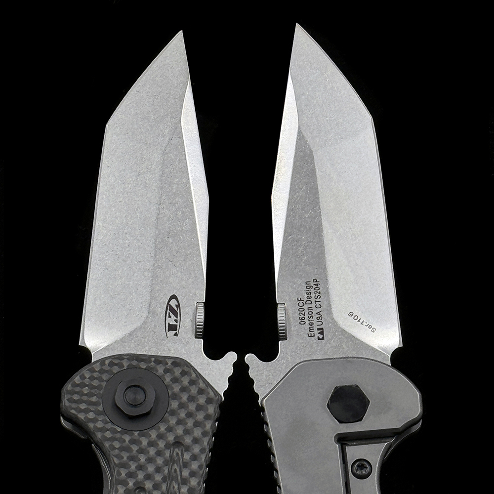ZT 0620CF Emerson Tanto Carbon Fiber Bearing Folding Knife
